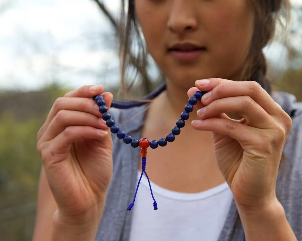 108 Lapis and Carnelian Mala
