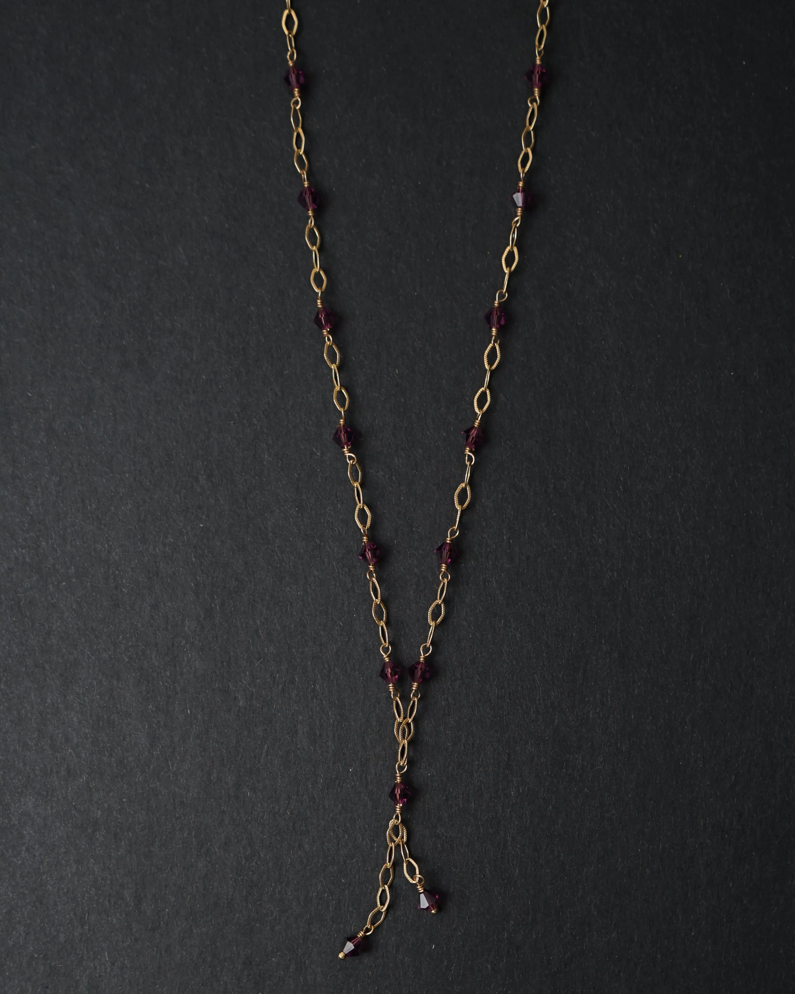 14k Gold x Amethyst Necklace
