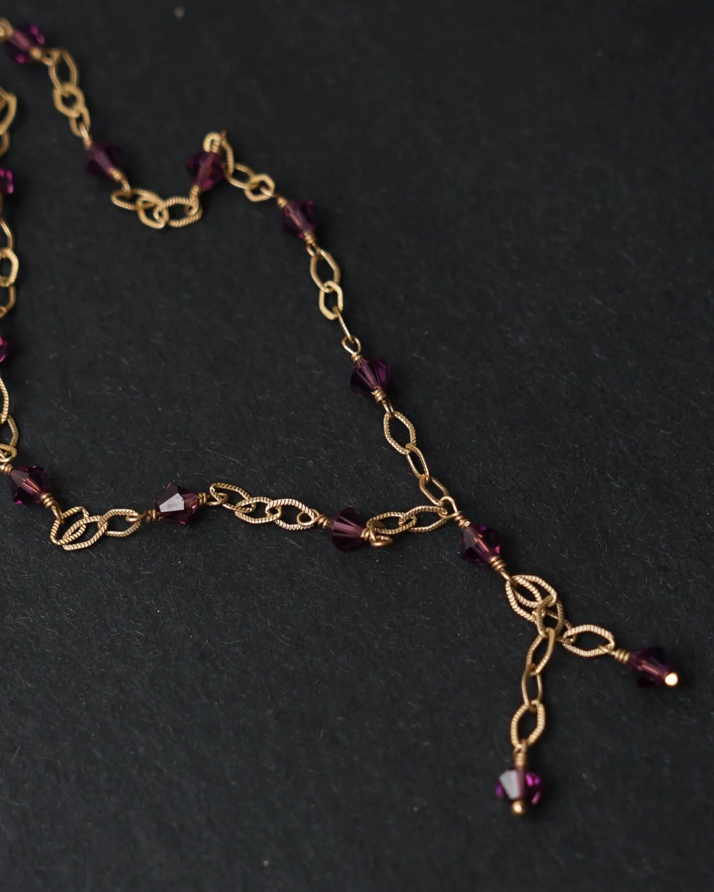 14k Gold x Amethyst Necklace