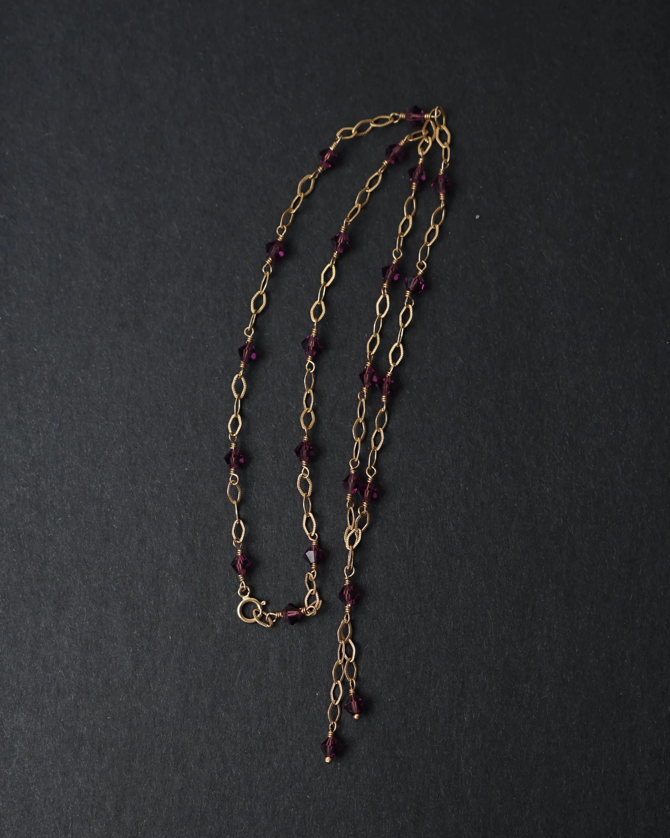 14k Gold x Amethyst Necklace