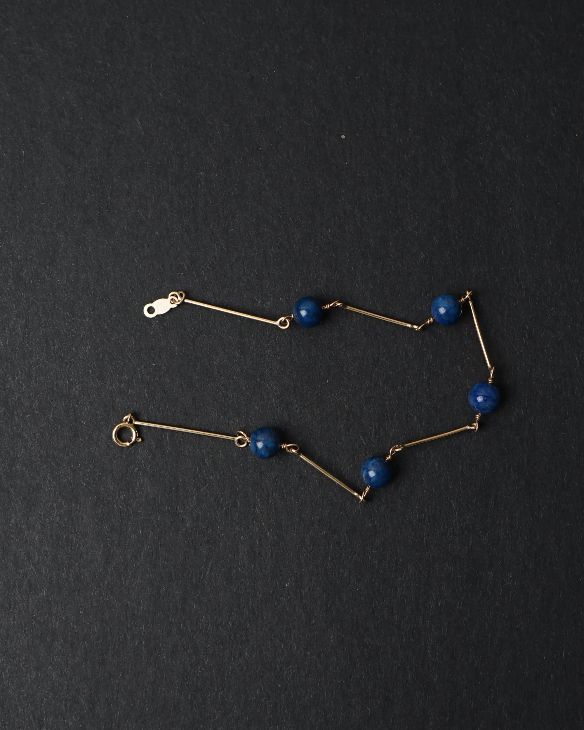 14k Gold x Lapis Bracelet
