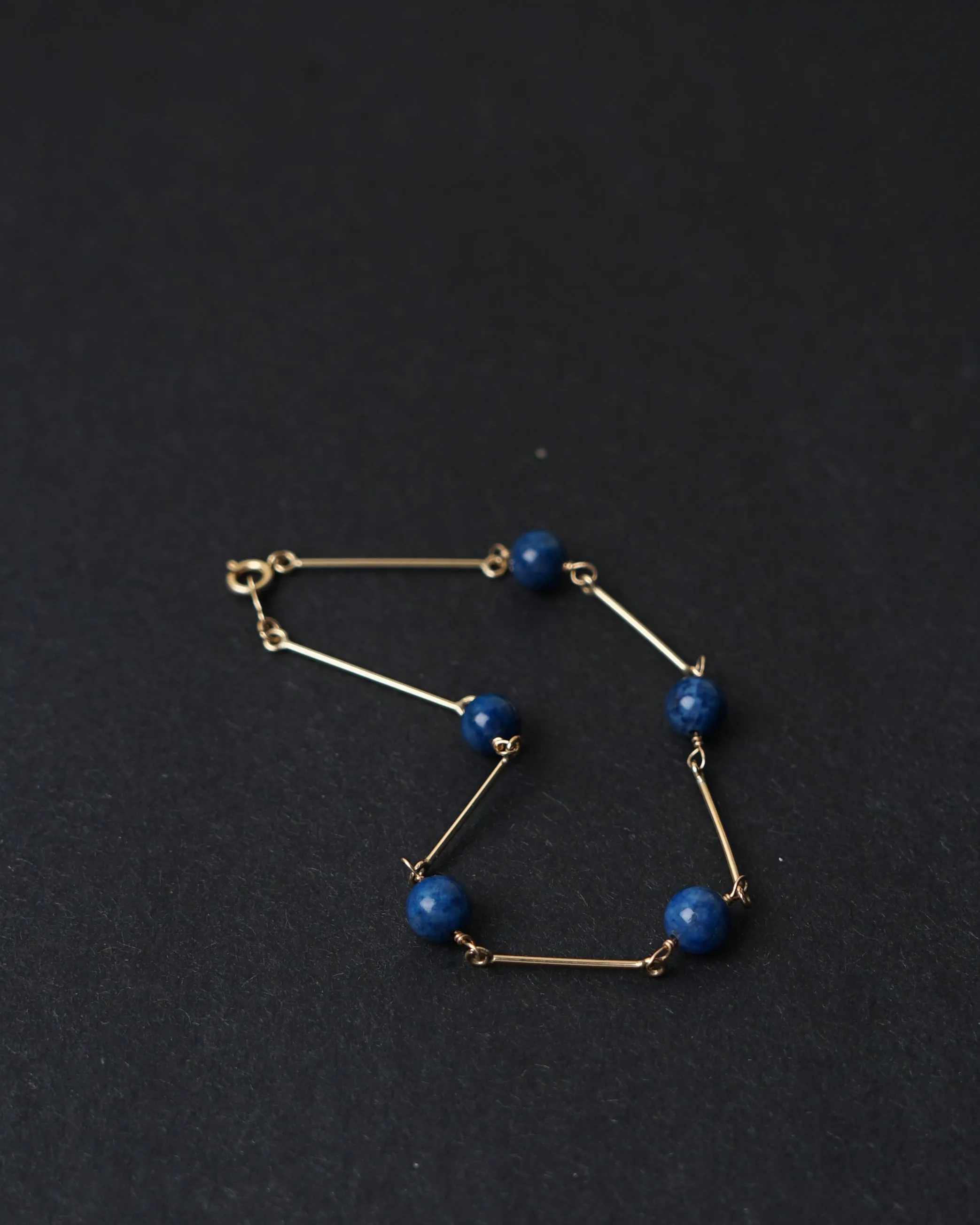 14k Gold x Lapis Bracelet