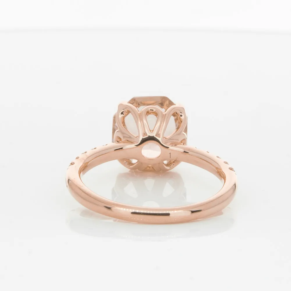 18ct Rose Gold Morganite Octavus Ring