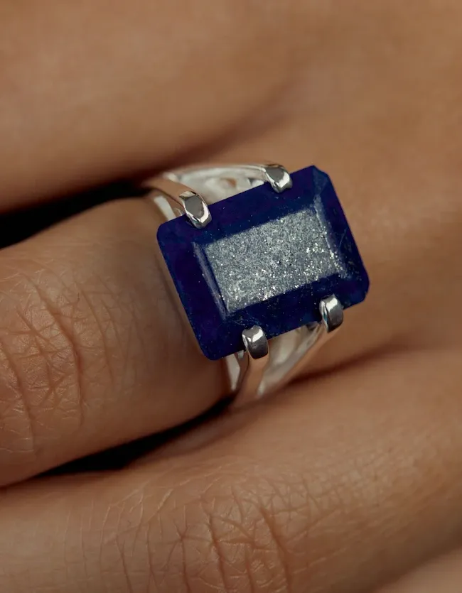 Amalfi Silver & Lapis Ring