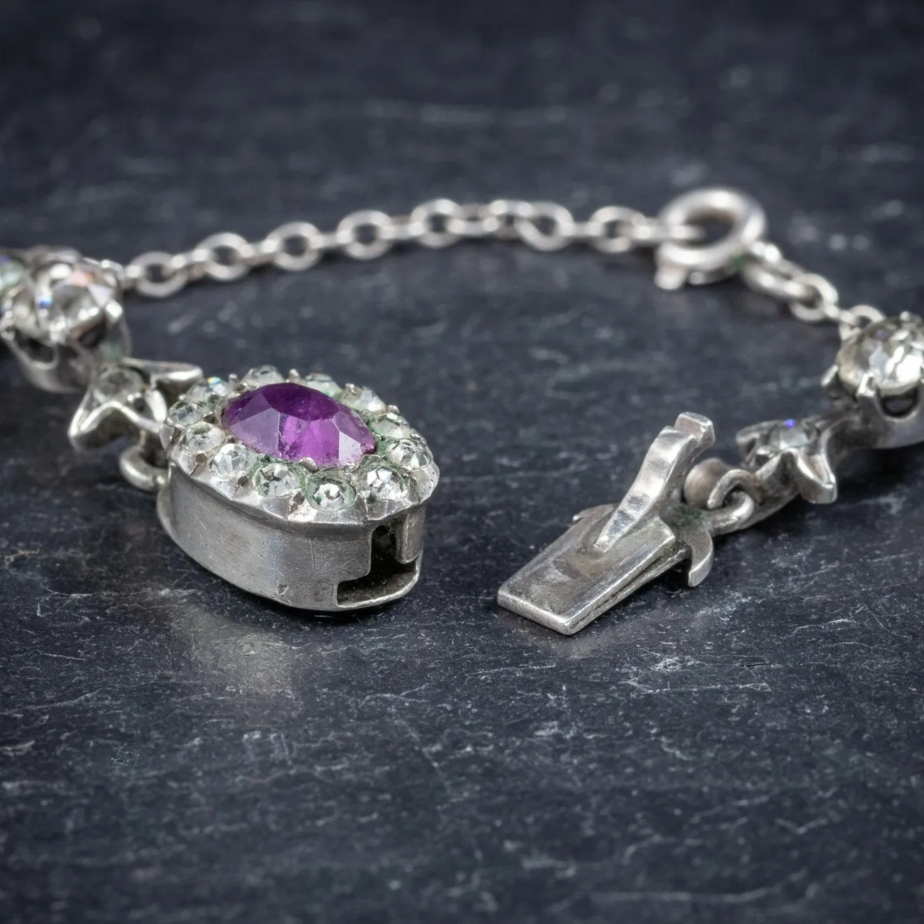 Antique Edwardian Suffragette Necklace Silver Circa 1910