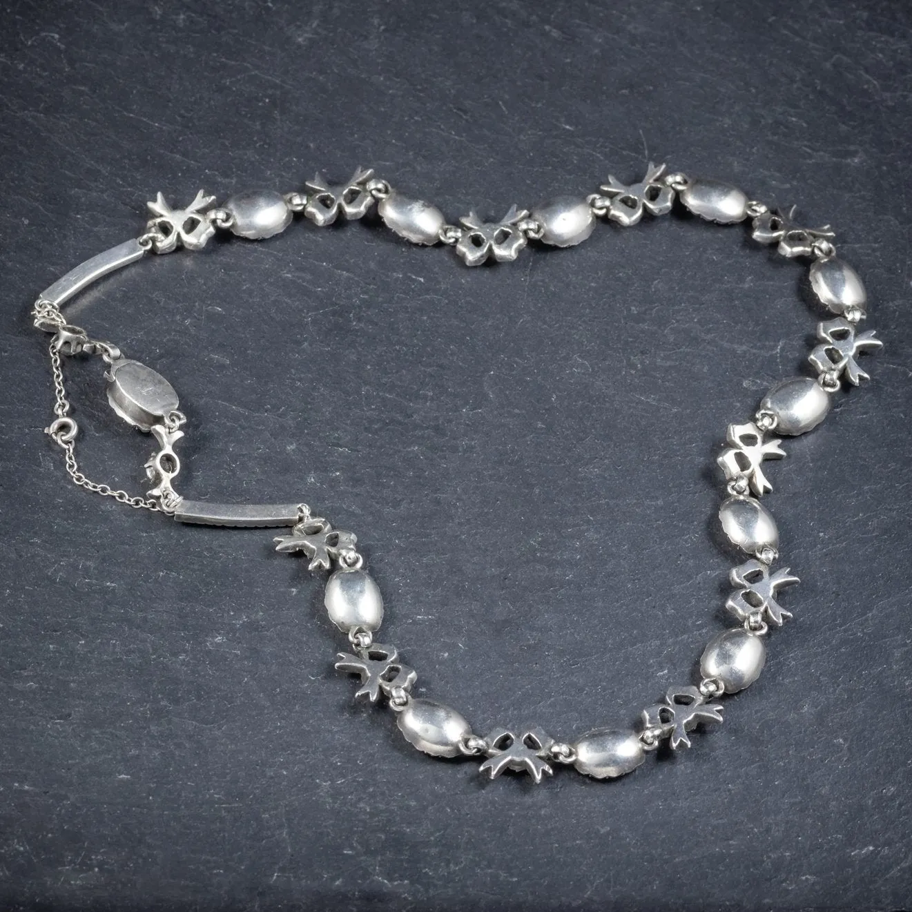 Antique Edwardian Suffragette Necklace Silver Circa 1910
