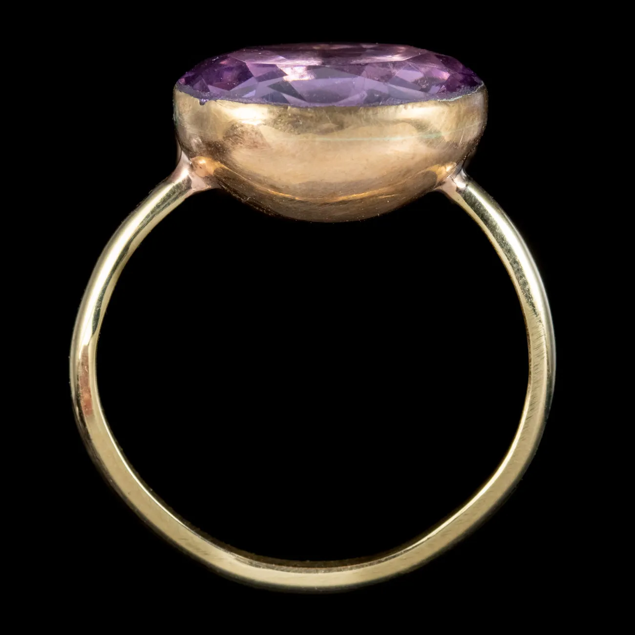 Antique Georgian Purple Paste Ring Circa 1800