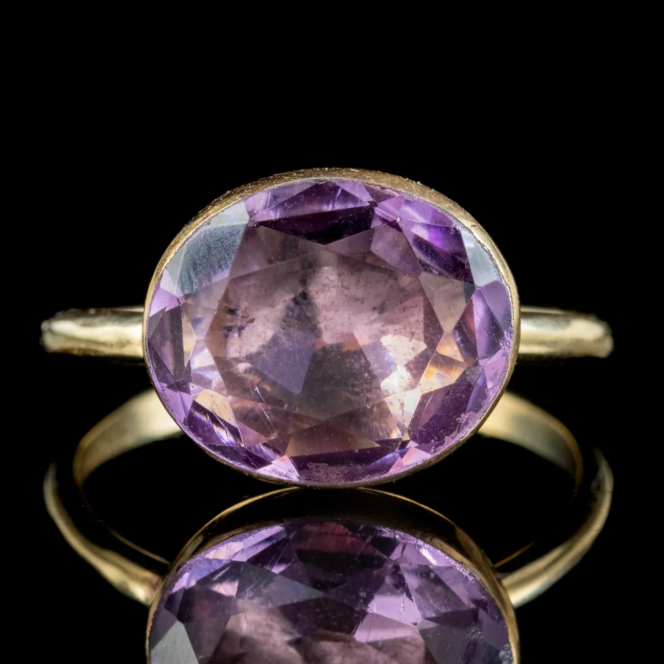 Antique Georgian Purple Paste Ring Circa 1800