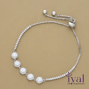 Appealing Zircon Silver Bracelet