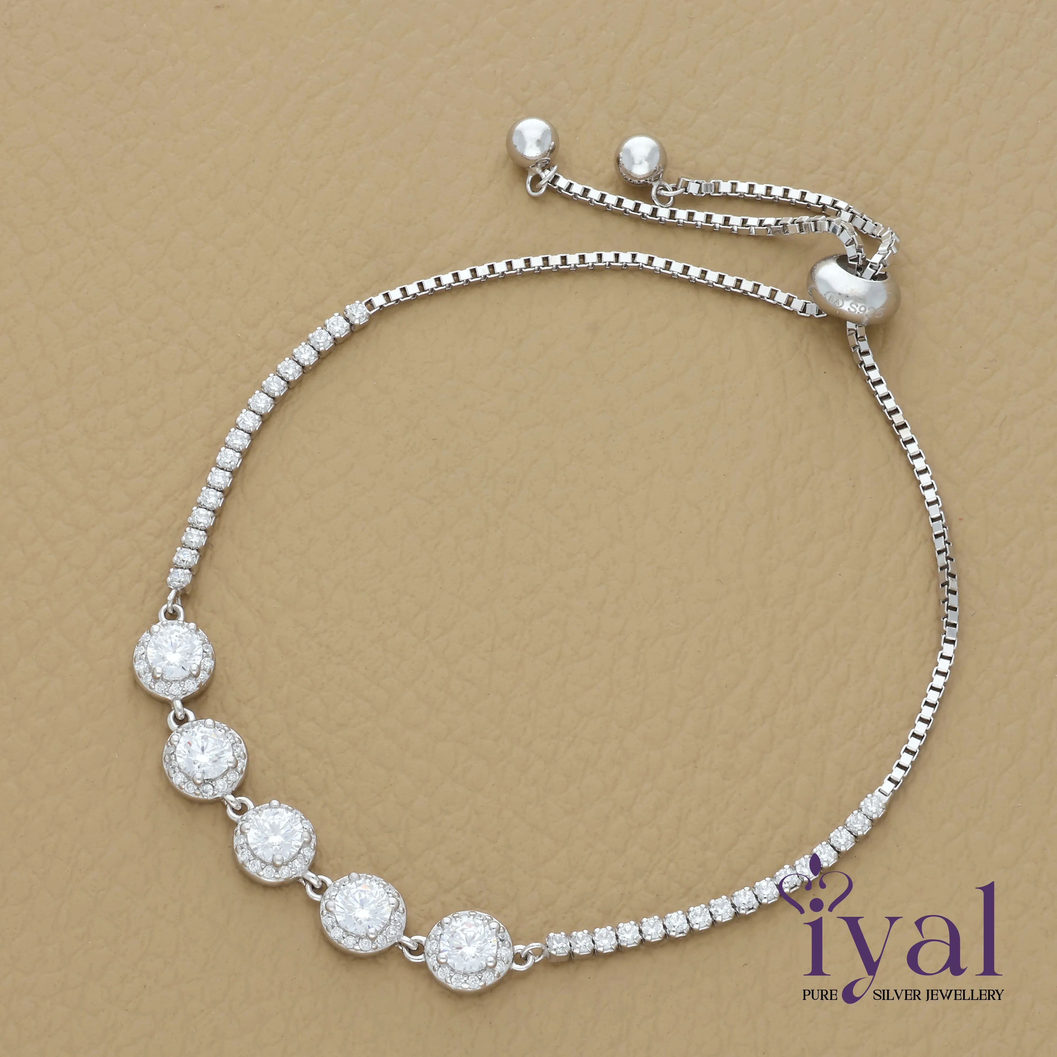 Appealing Zircon Silver Bracelet