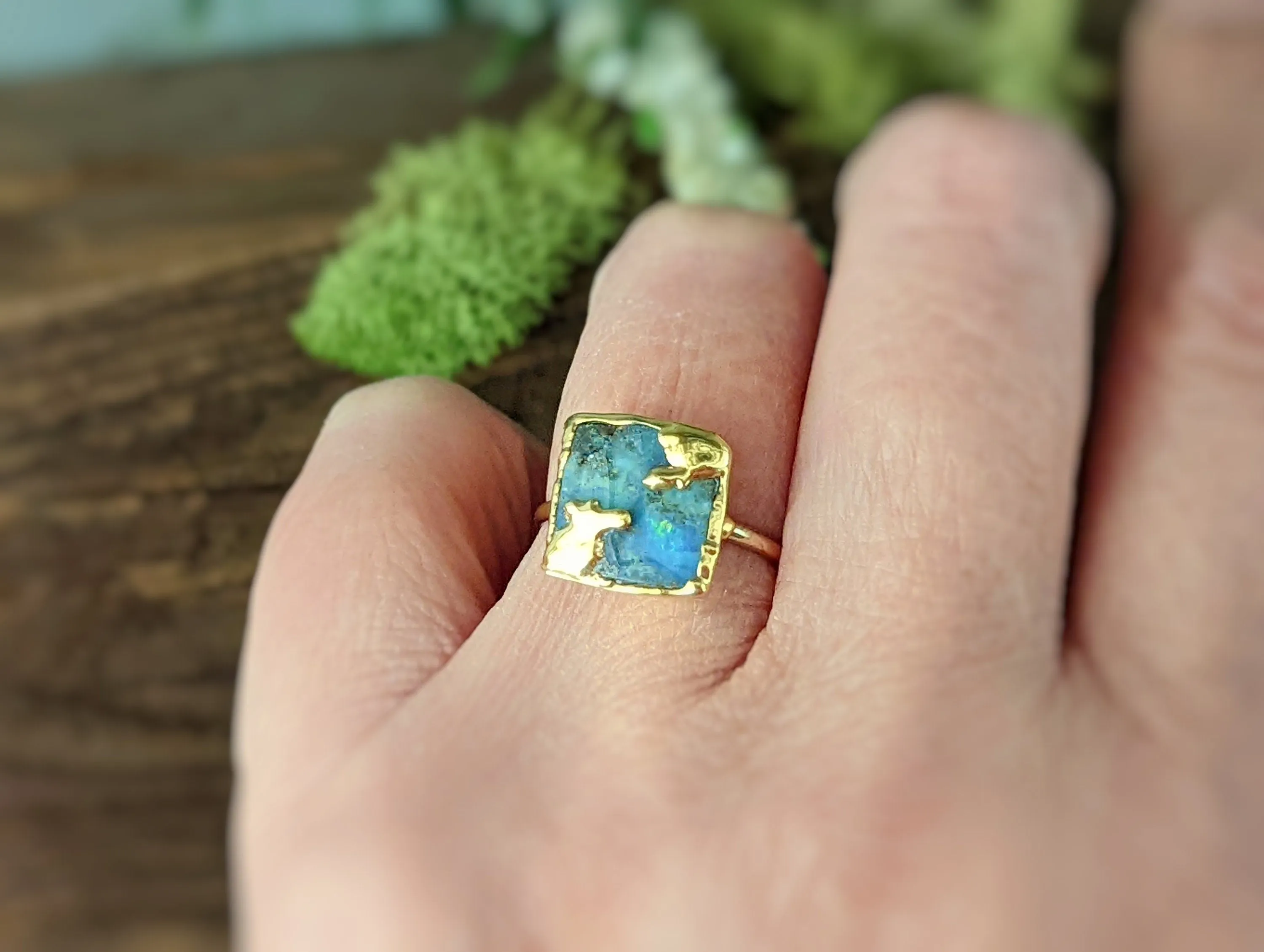 Australian Opal Kintsugi ring
