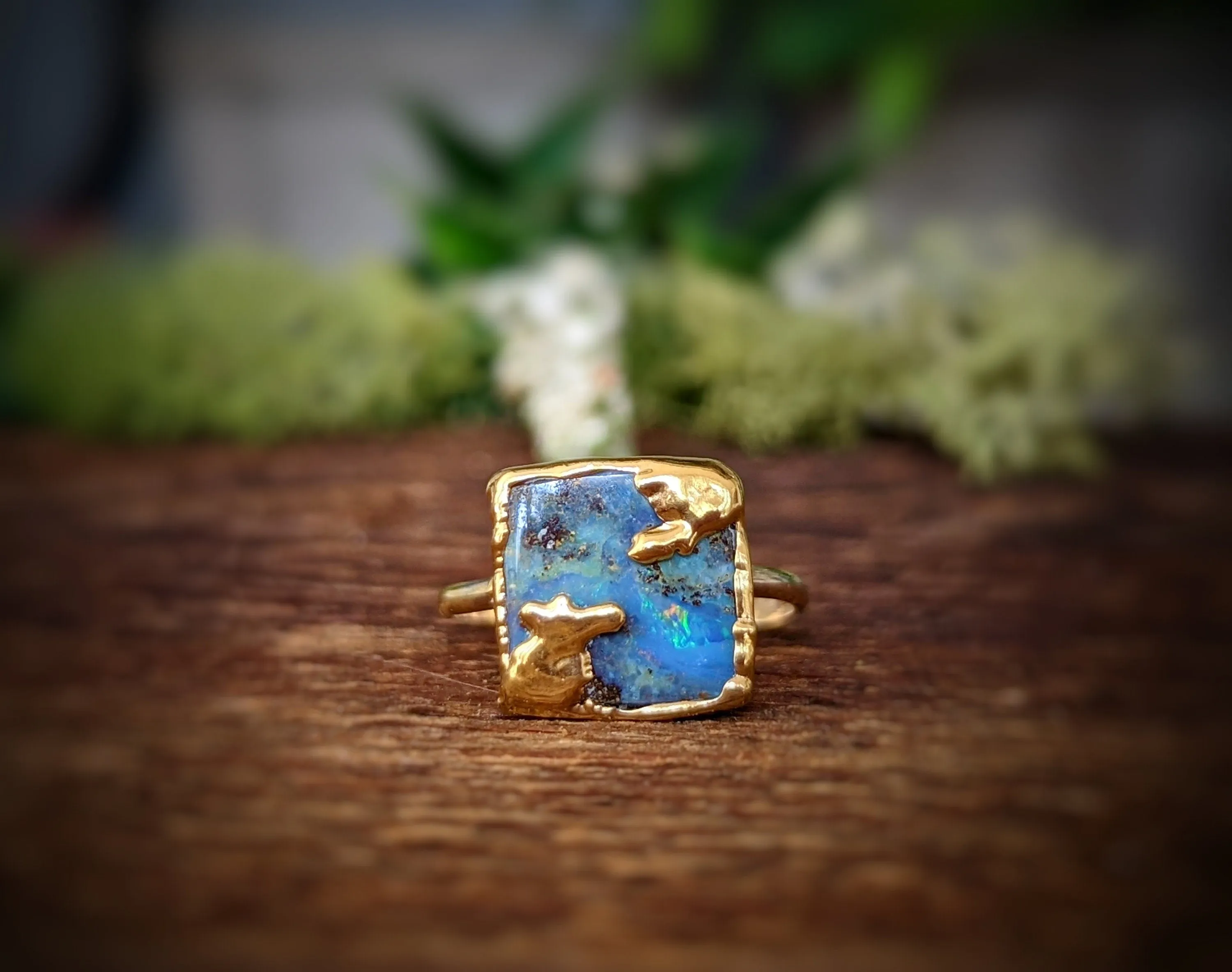 Australian Opal Kintsugi ring