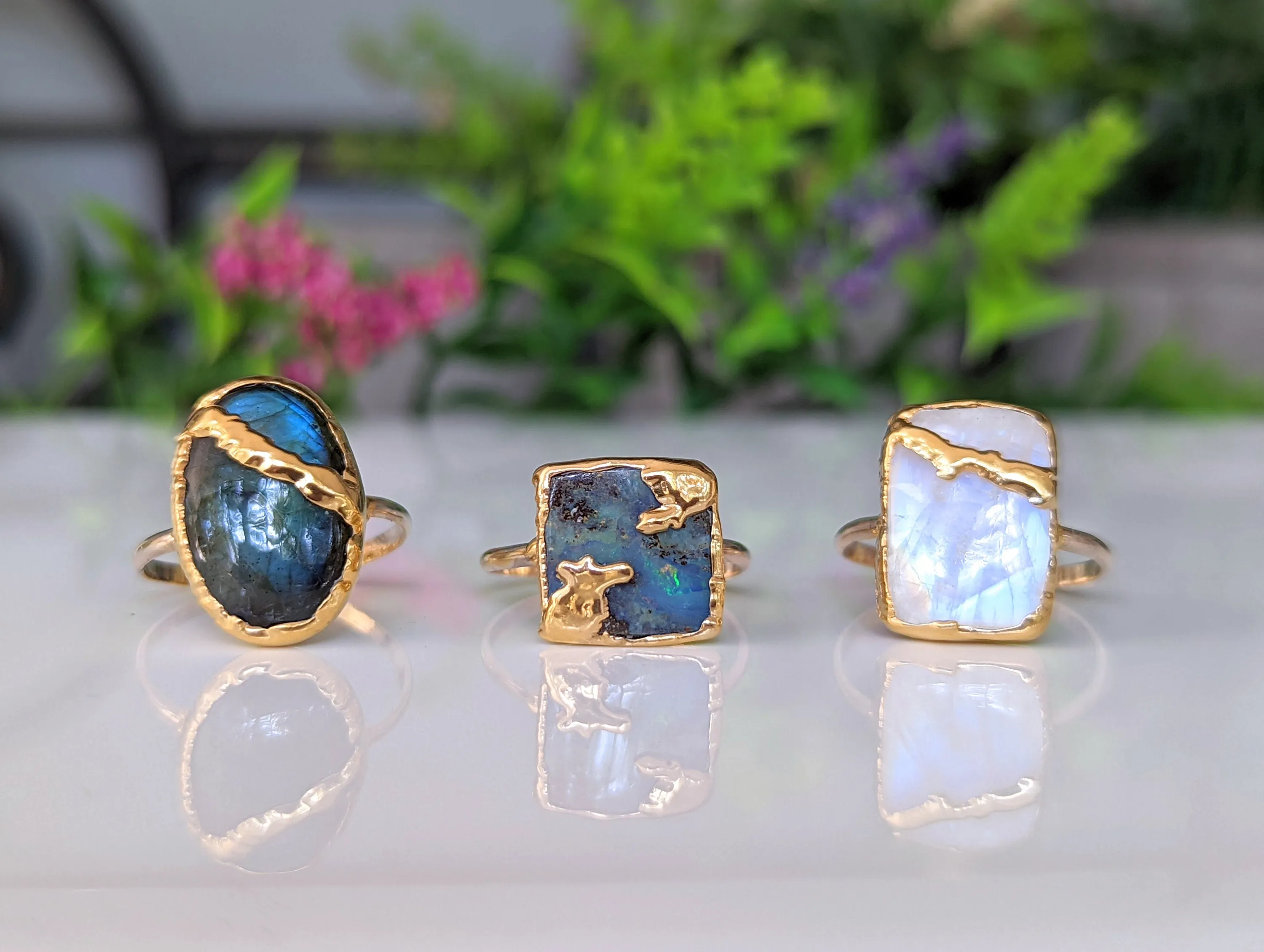 Australian Opal Kintsugi ring