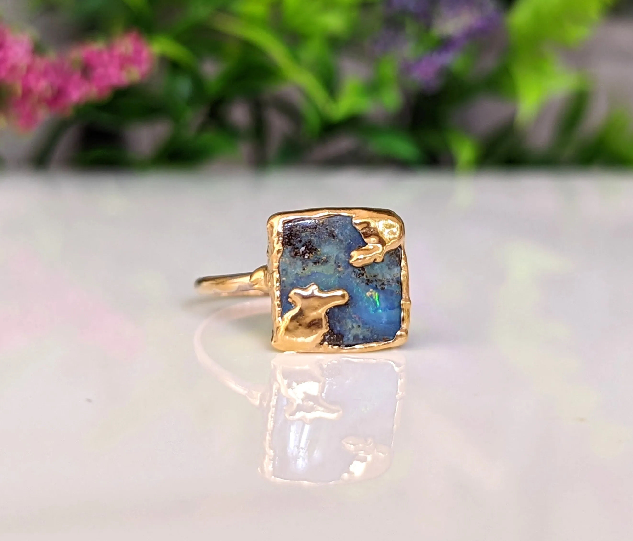 Australian Opal Kintsugi ring