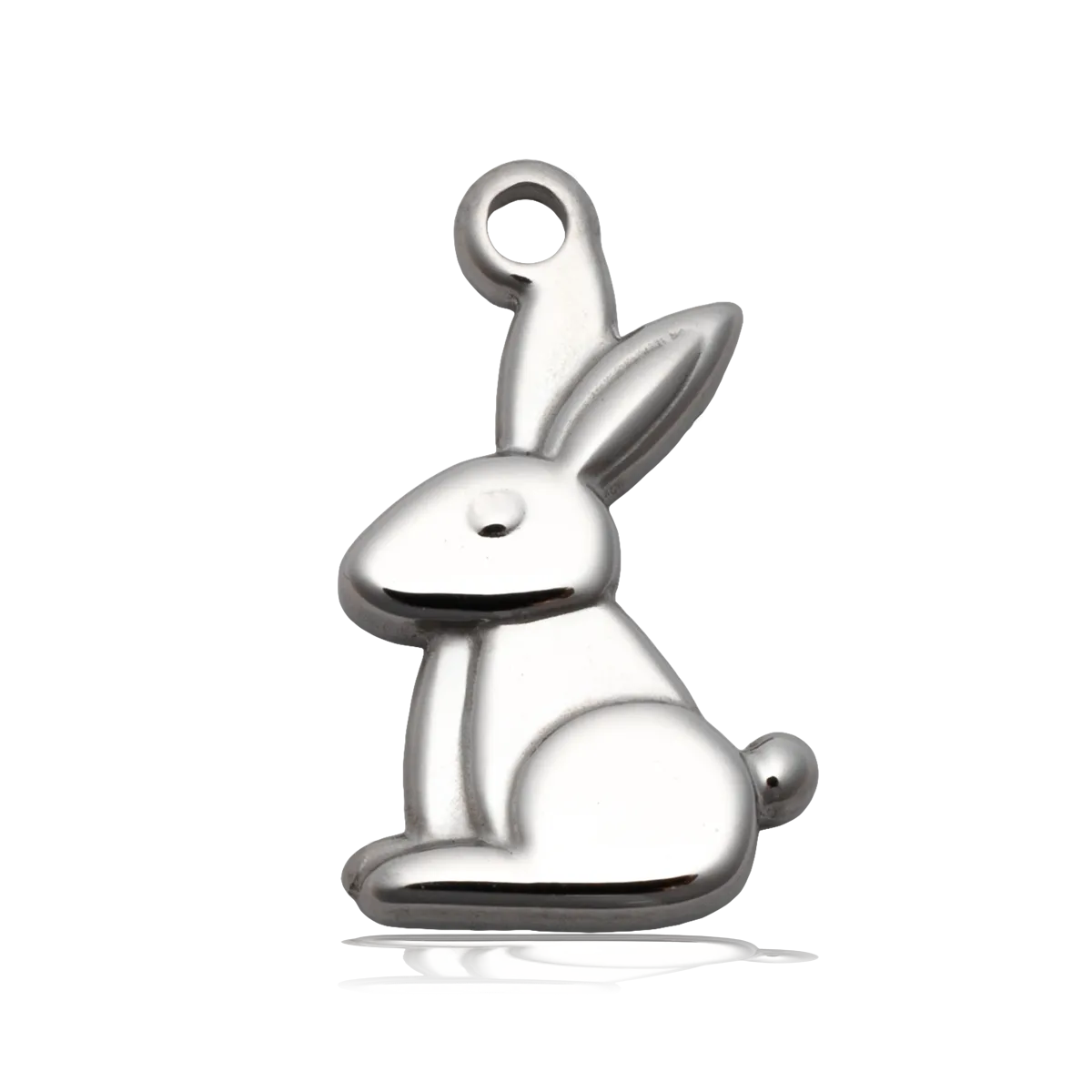 Bunny Charm with Blue and White Jade Charity Bracelet