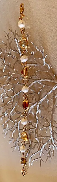 Citrine & Pearl Bracelet