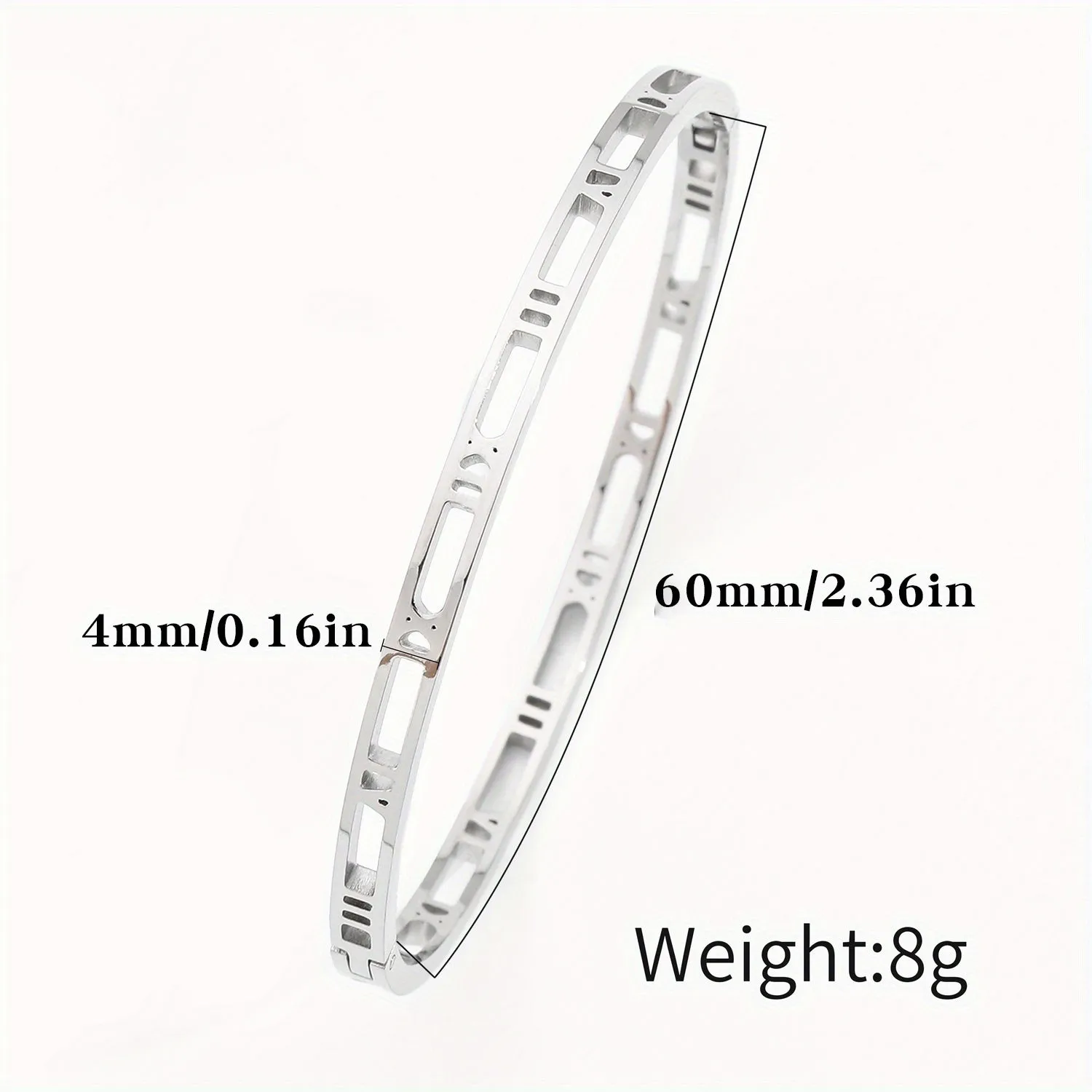 Classic Hollow Roman Numeral Unisex Bracelet