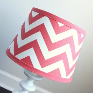 Coral Chevron Lamp Shade