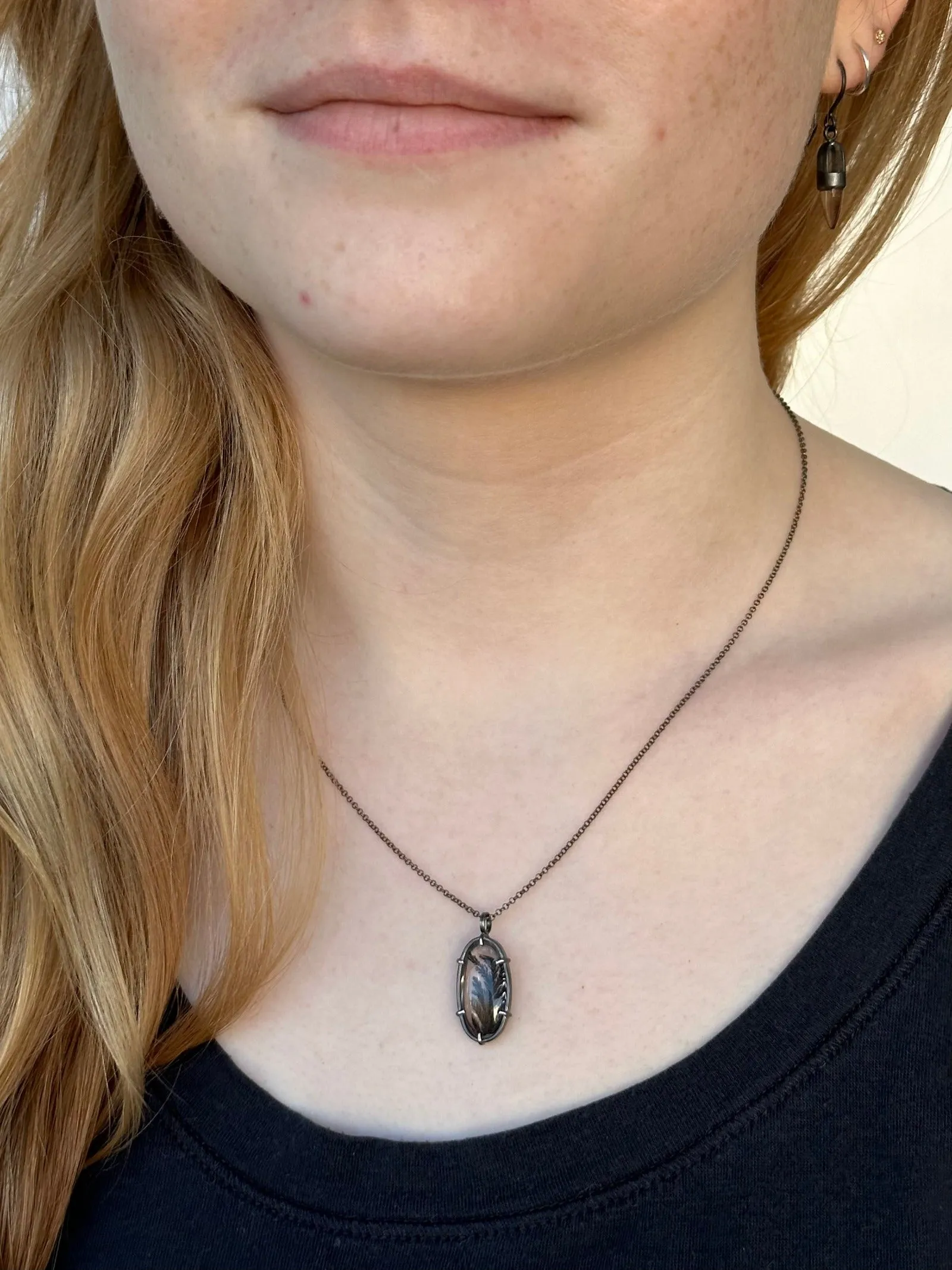 Delicate Dendritic Agate Necklace