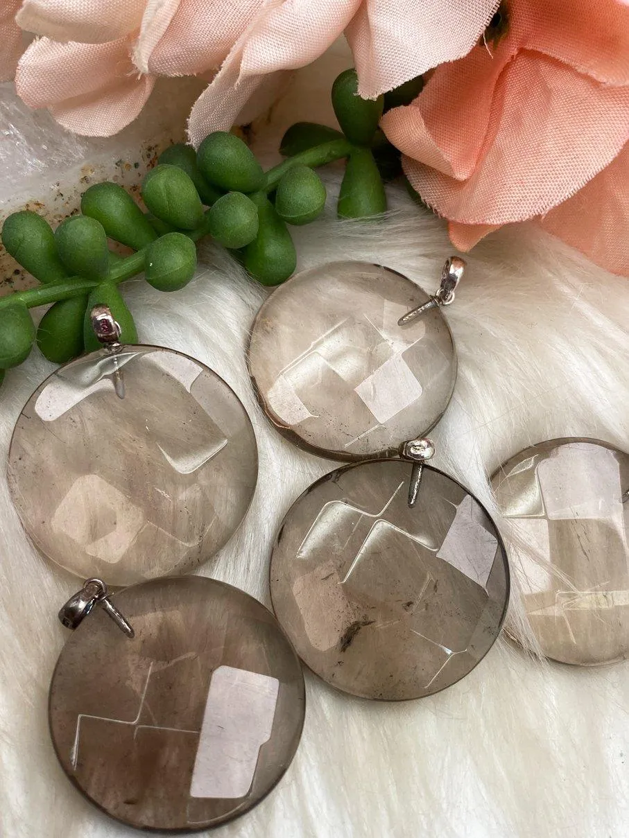 Faceted Crystal Pendants