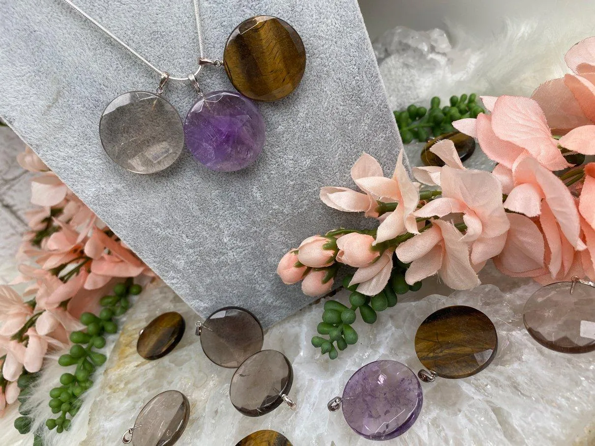 Faceted Crystal Pendants
