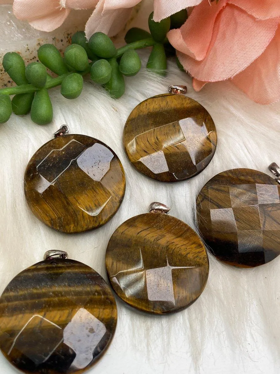 Faceted Crystal Pendants