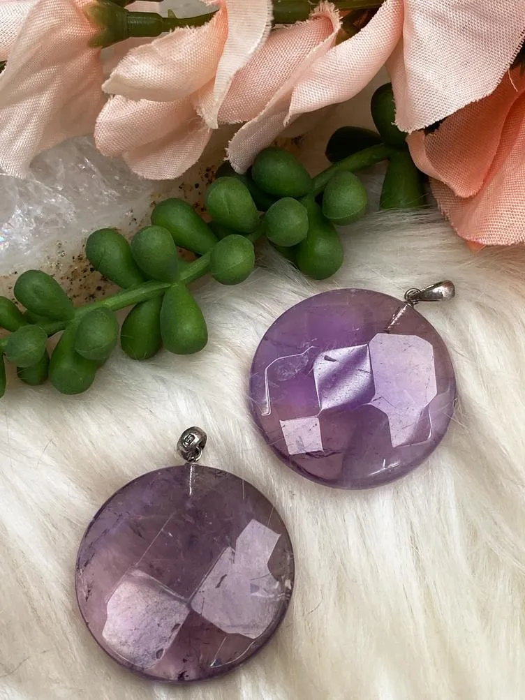 Faceted Crystal Pendants