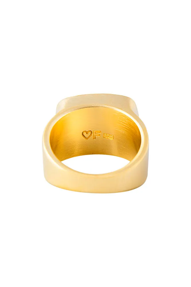 Free-Form Malachite Cocktail Ring