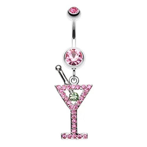 French Martini Belly Dangle