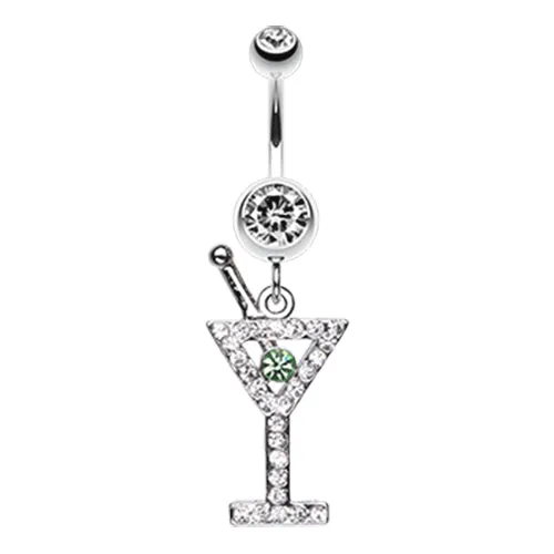 French Martini Belly Dangle