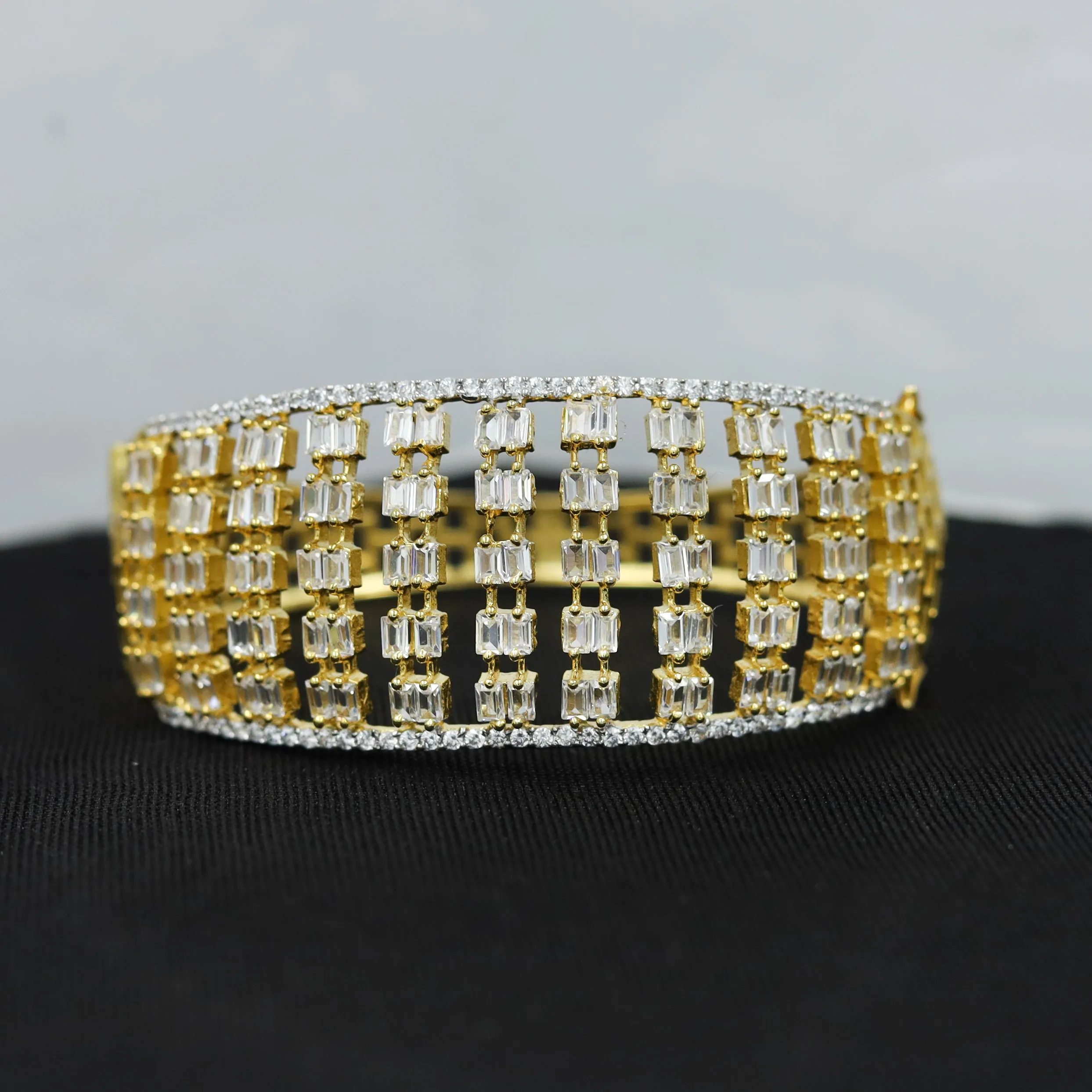 Gold Plated Zircon/AD Bracelet 5702-9767