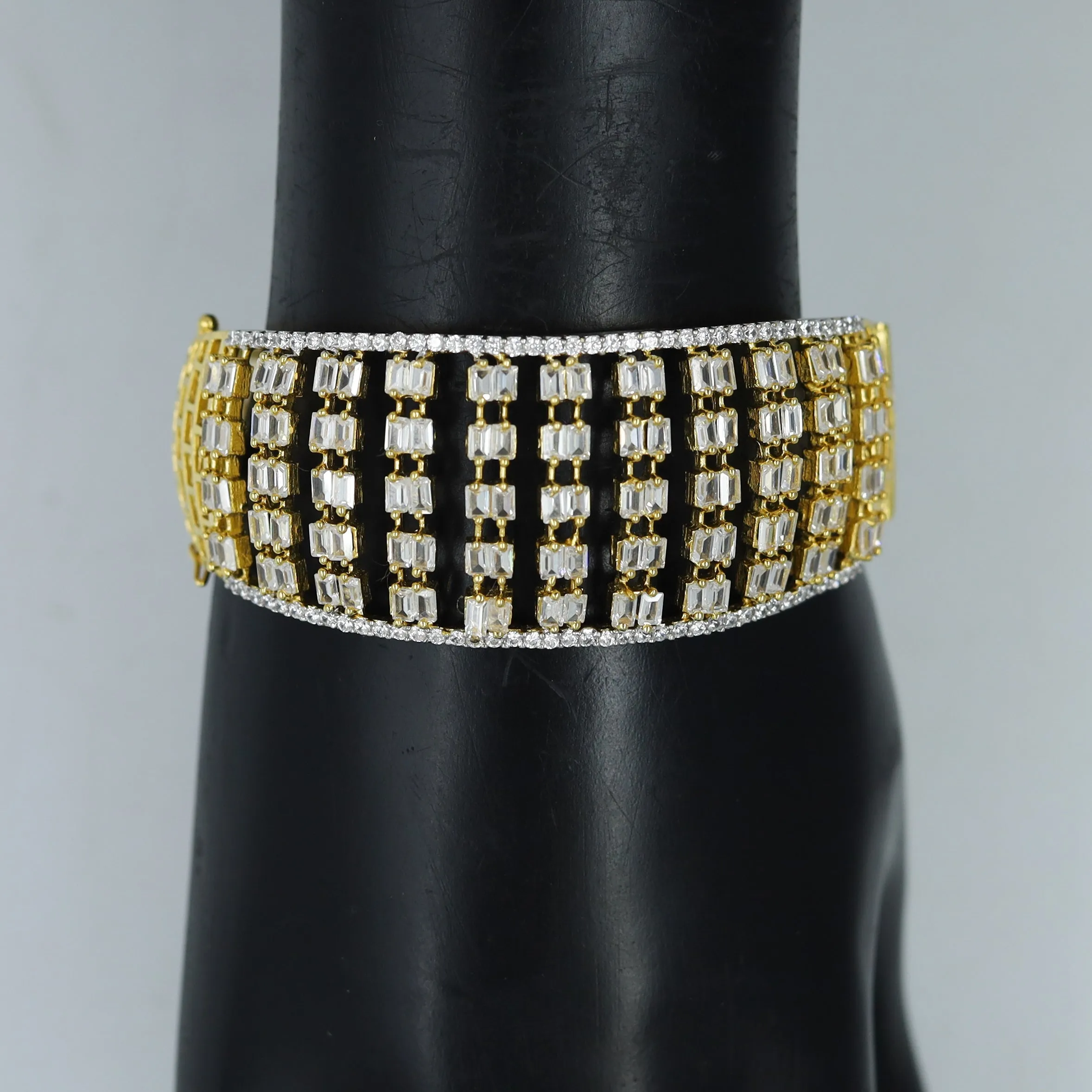 Gold Plated Zircon/AD Bracelet 5702-9767