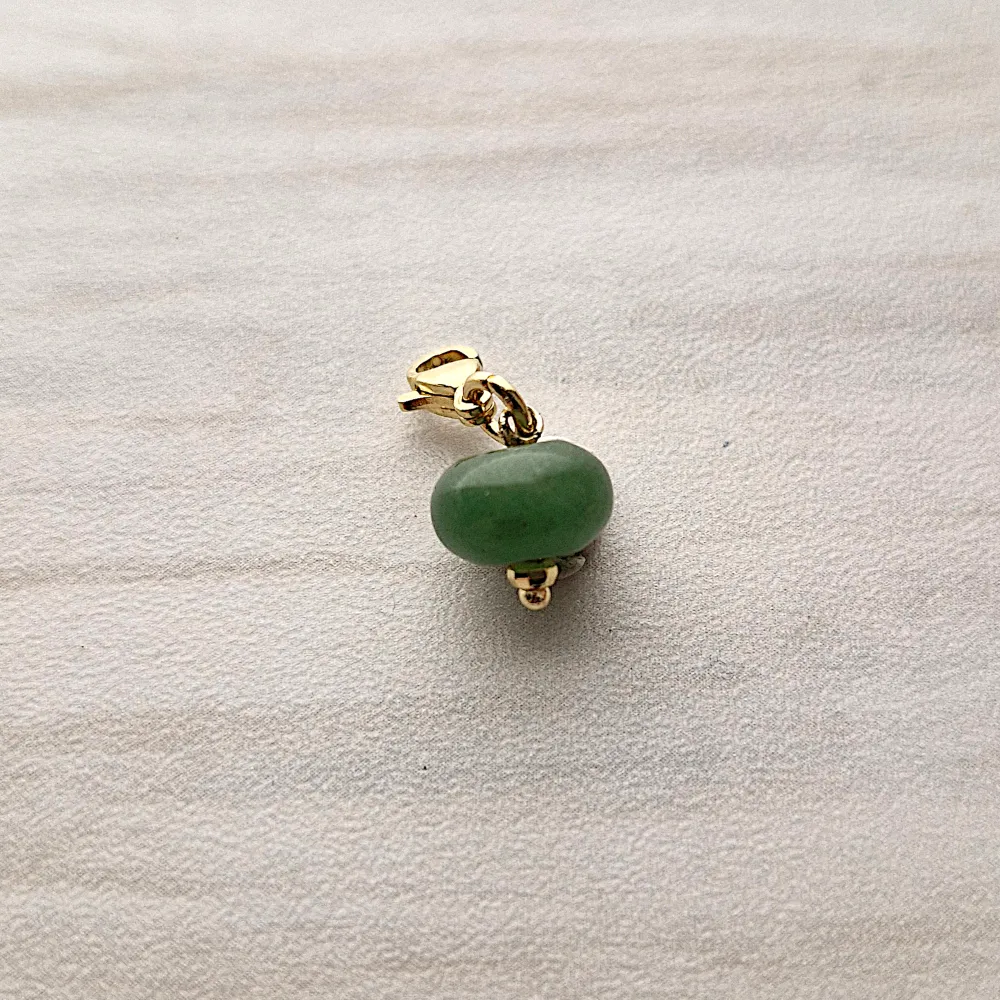 Green Jade Bead Charm