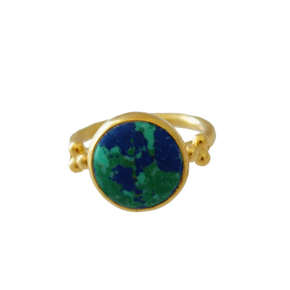 Handmade Lapis Turquoise Ring