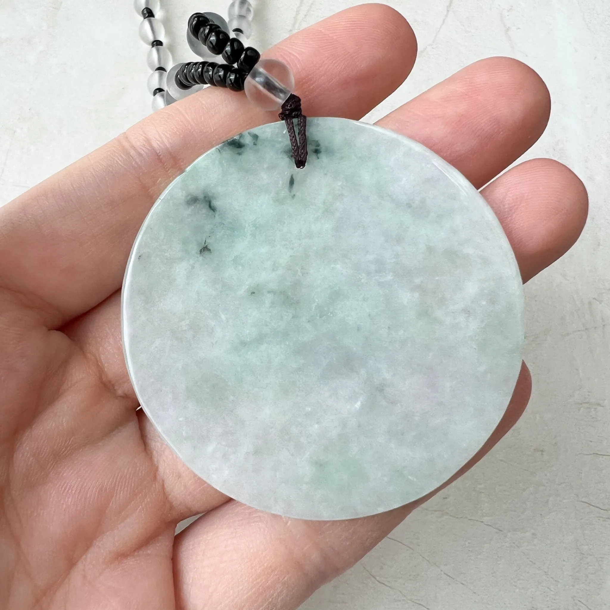Horse Jadeite Jade Chinese Zodiac Pendant Necklace, Feng Shui Pendant, Fortune Wealth Money Coin, YJ-0322-0350832