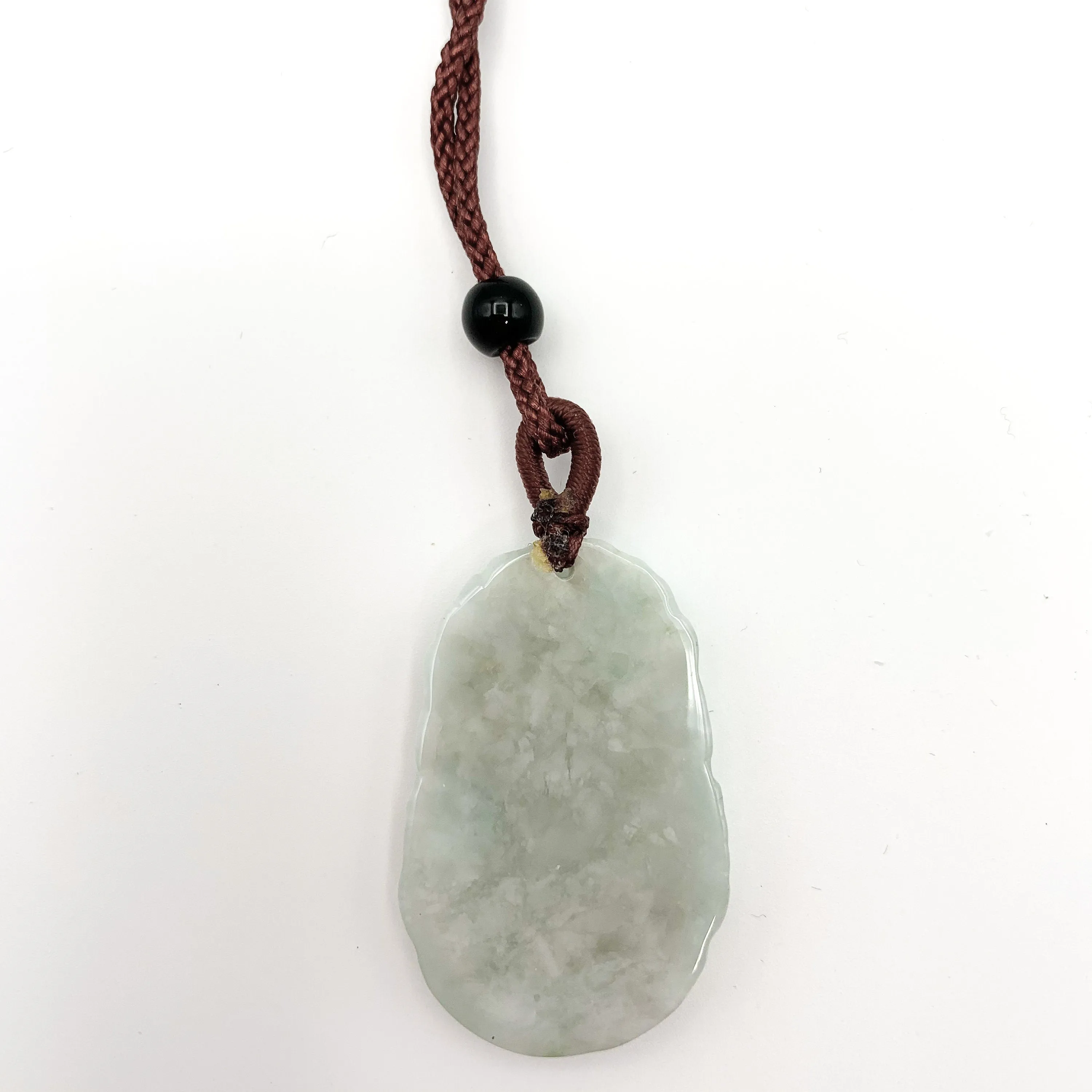 Jadeite Jade Pig Boar Chinese Zodiac Carved Pendant Necklace, YJ-0321-0328270-3