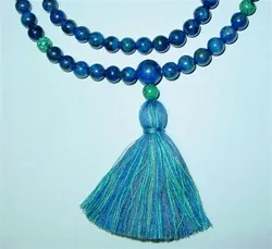 Lapis Mala with Turquoise