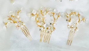 little bridal hair combs set of 3  ANAELLE- 25016