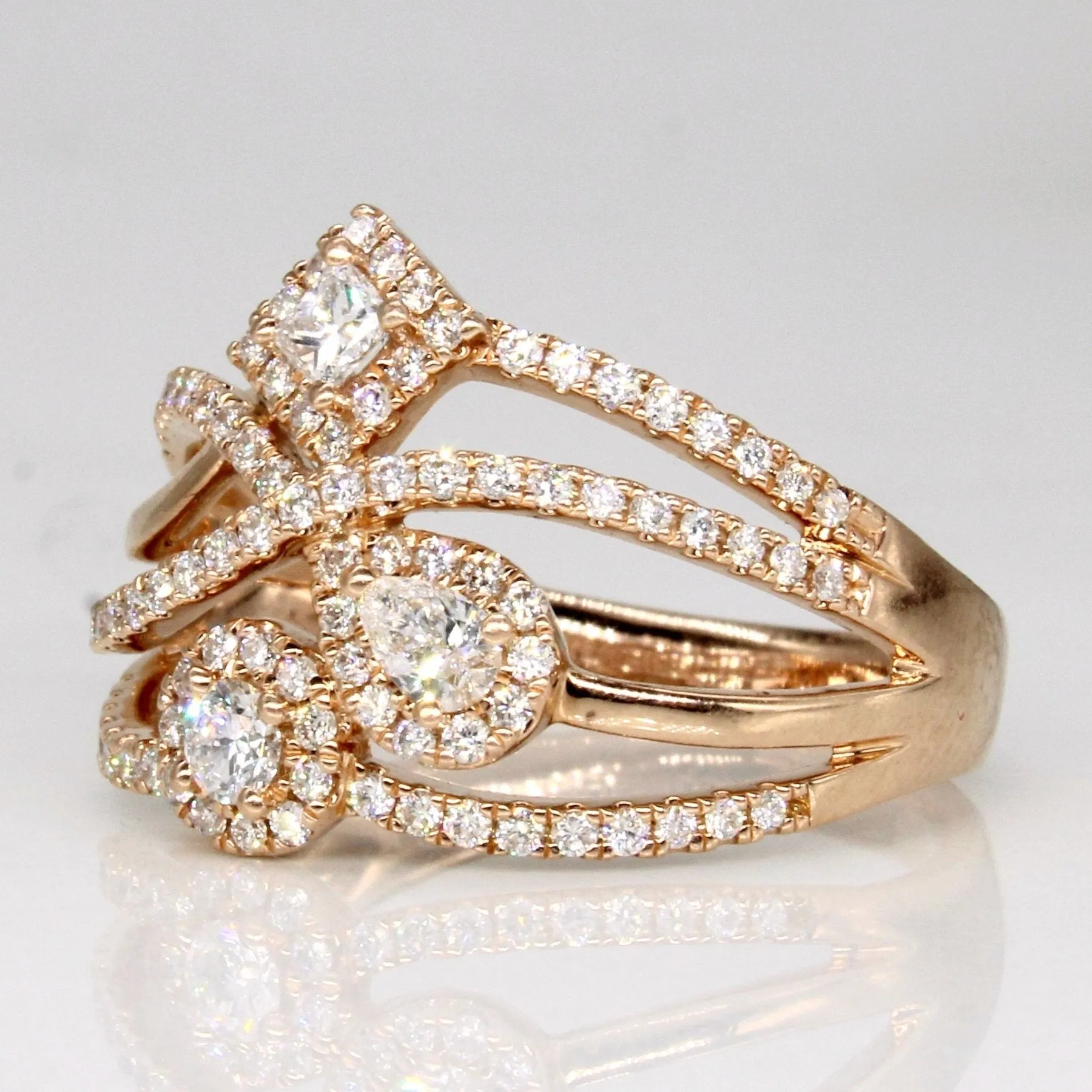 'Michael Hill' Diamond Cocktail Ring | 0.75ctw | SZ 7.25 |