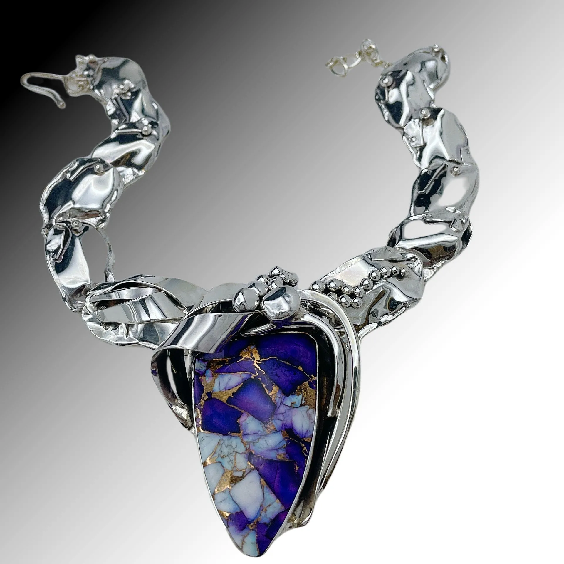 Mojave Stone Silver Necklace
