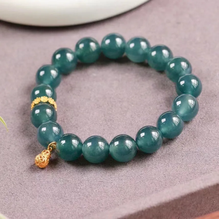 Natural Burma jadite A grade bracelet