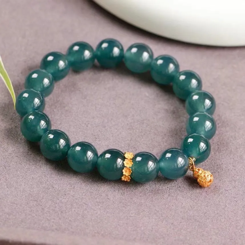 Natural Burma jadite A grade bracelet