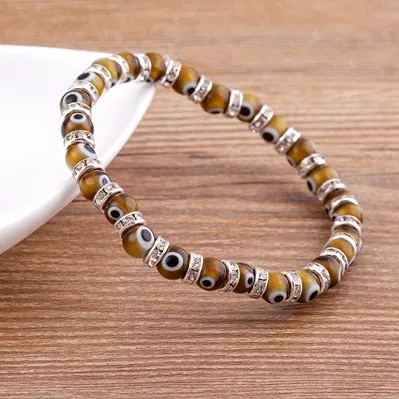 New Fashion Lucky Evil Eye Strand Beaded Bracelet for Men Women