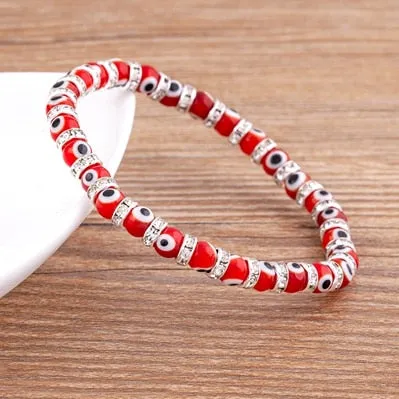 New Fashion Lucky Evil Eye Strand Beaded Bracelet for Men Women