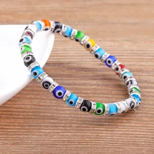 New Fashion Lucky Evil Eye Strand Beaded Bracelet for Men Women