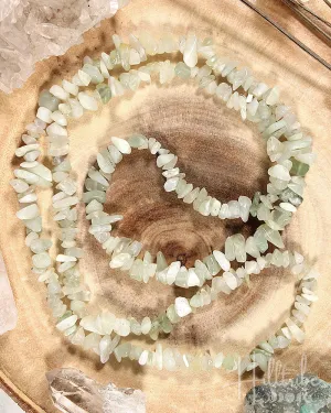 New Jade Chip Necklace 36"