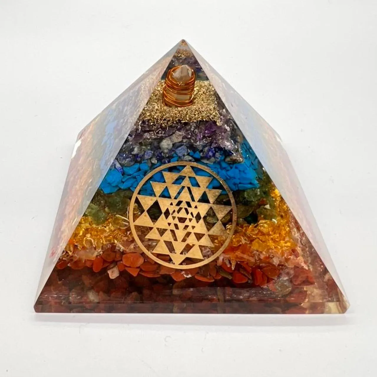 Organite Orgone Chakra  Pyramid