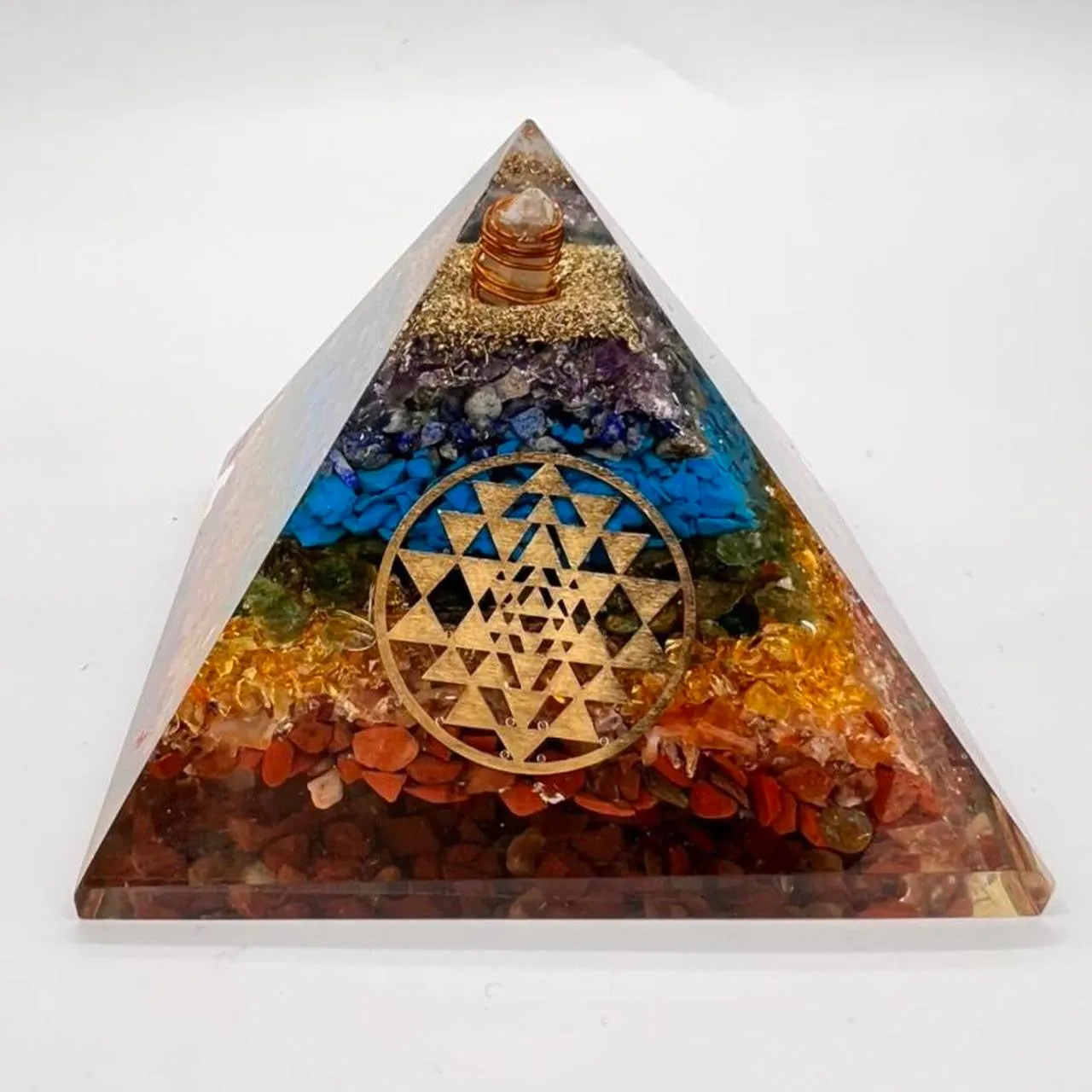 Organite Orgone Chakra  Pyramid