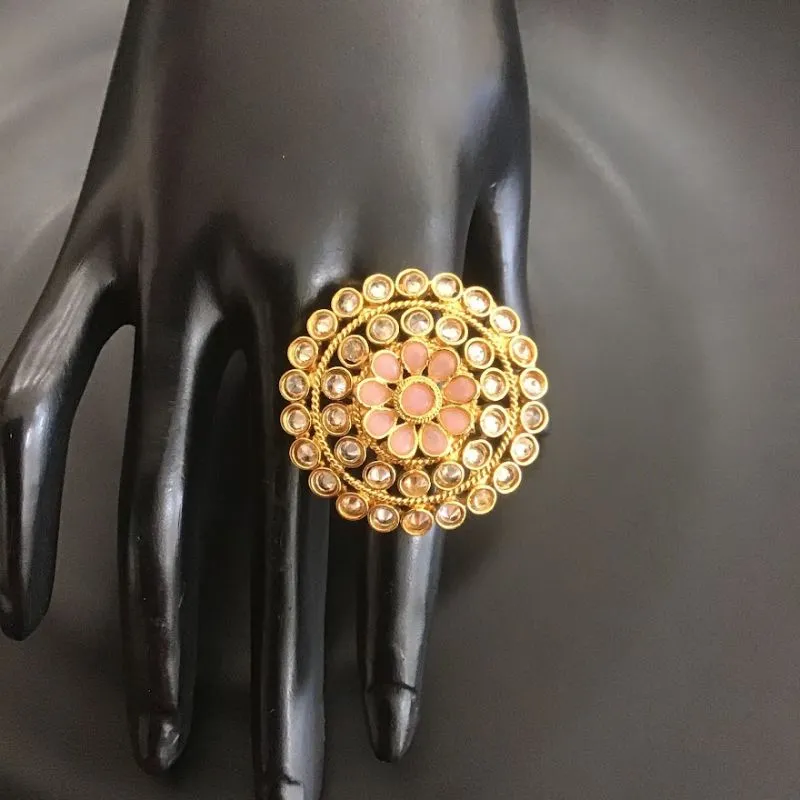 Polki Adjustable Cocktail Ring 3177-7242