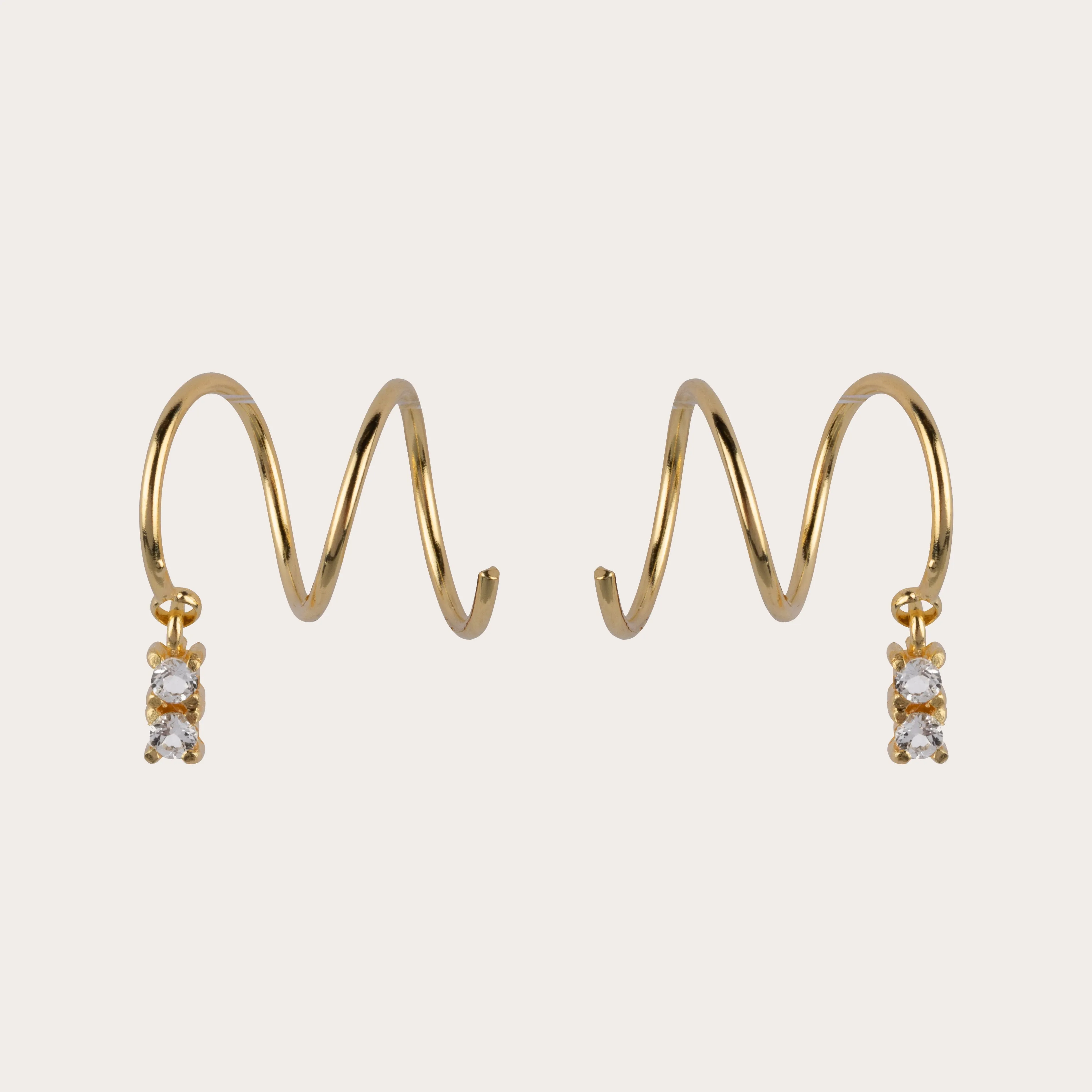 Rumi White Topaas Earrings